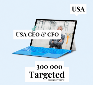 Targeted Email Lists - USA CEO CFO